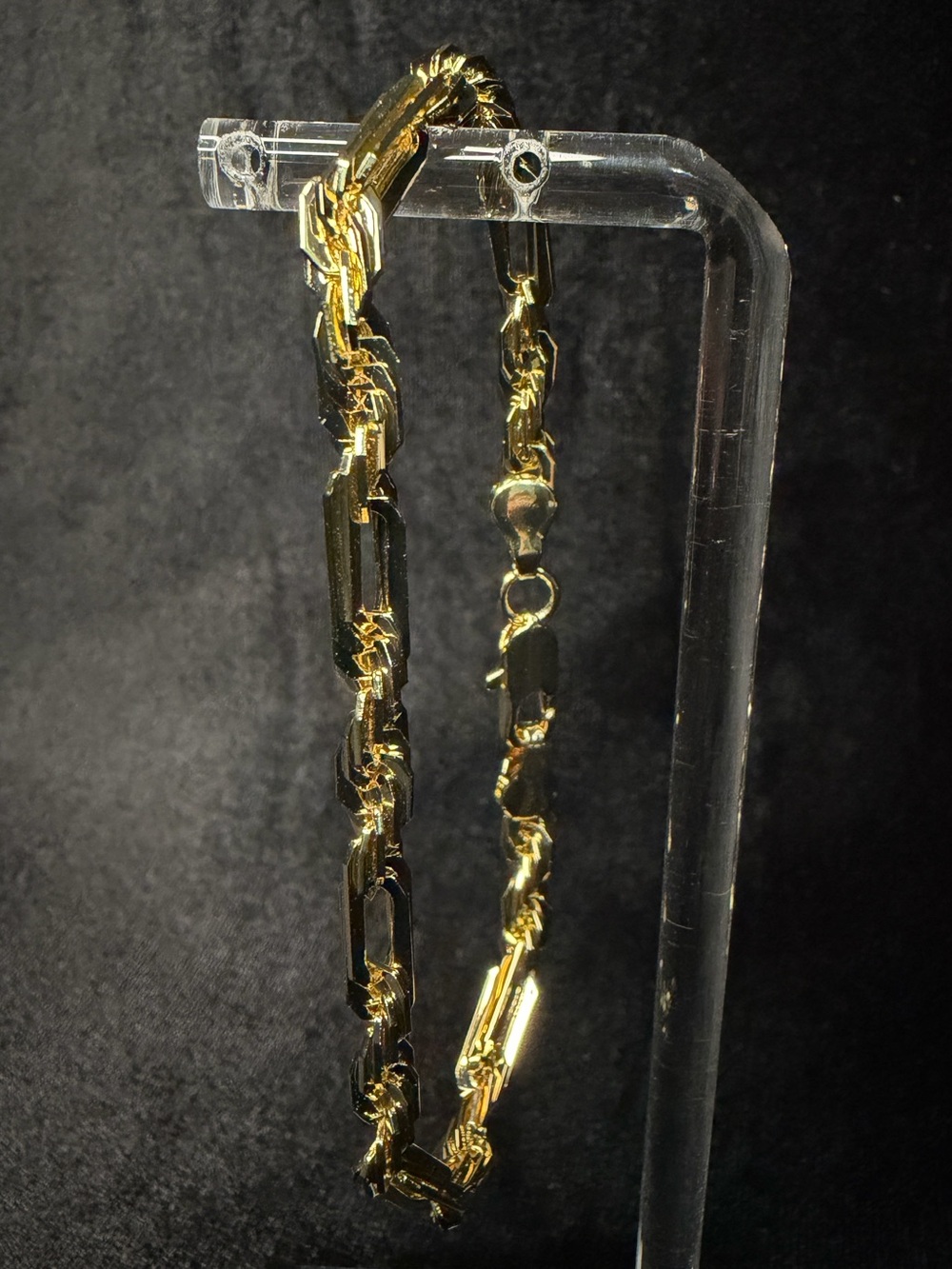 Figarope Milano 8in 5MM 14K Stamped Gold Premium Finish bracelet brand new